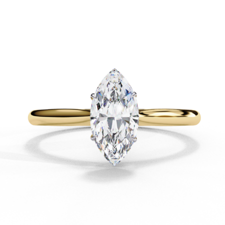 Marquise Lab-Grown Diamond Solitaire Ring