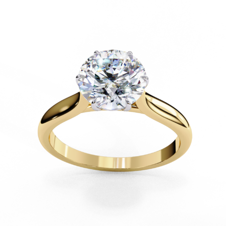 Round Lab-Grown Diamond Solitaire Ring