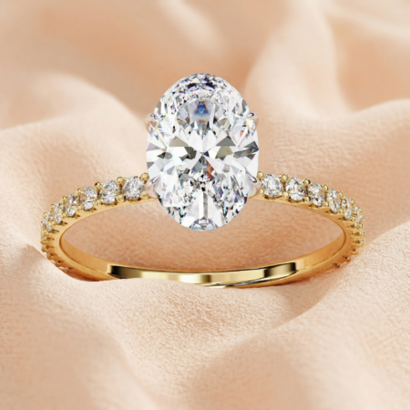 Oval Lab-Grown Diamond Solitaire Ring